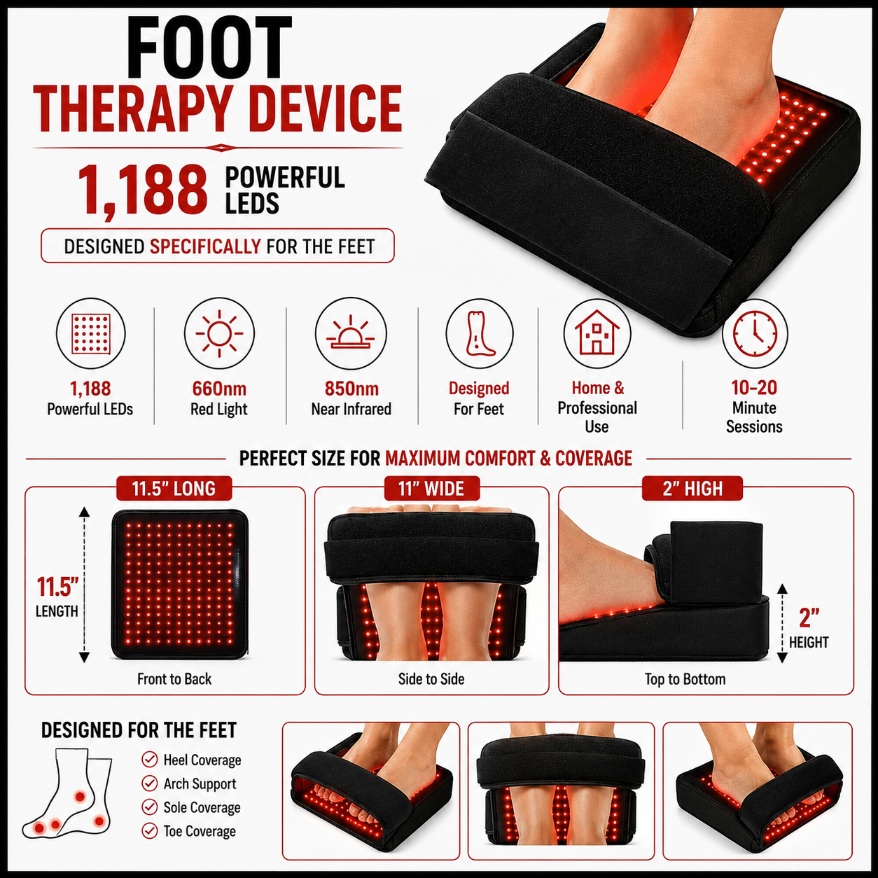 Lower-Body Red Light Therapy System