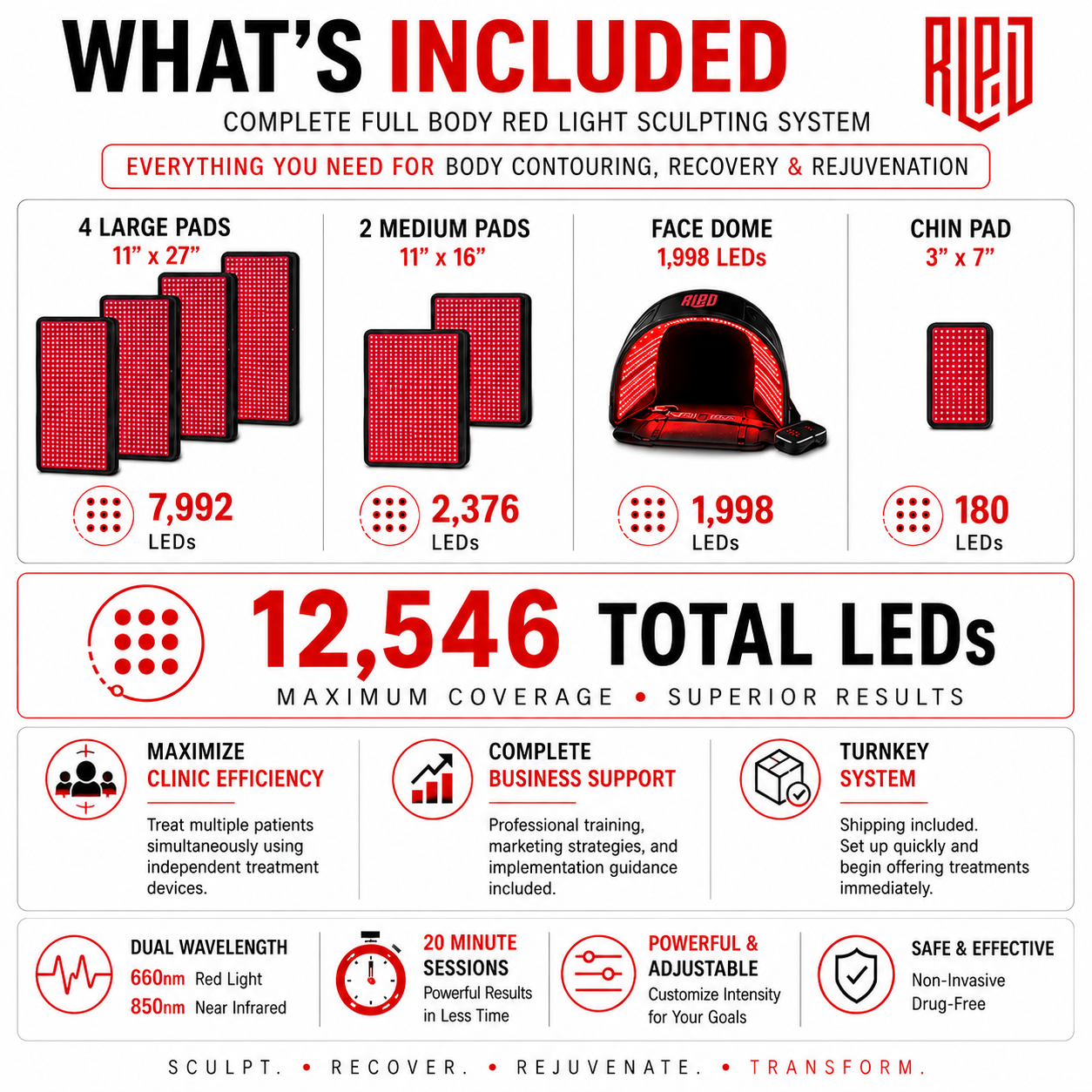 Full Body Red Light Therapy System