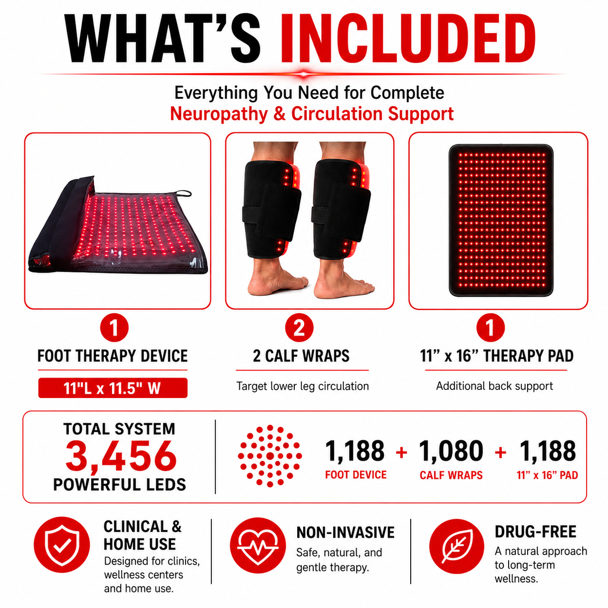 Lower-Body Red Light Therapy System