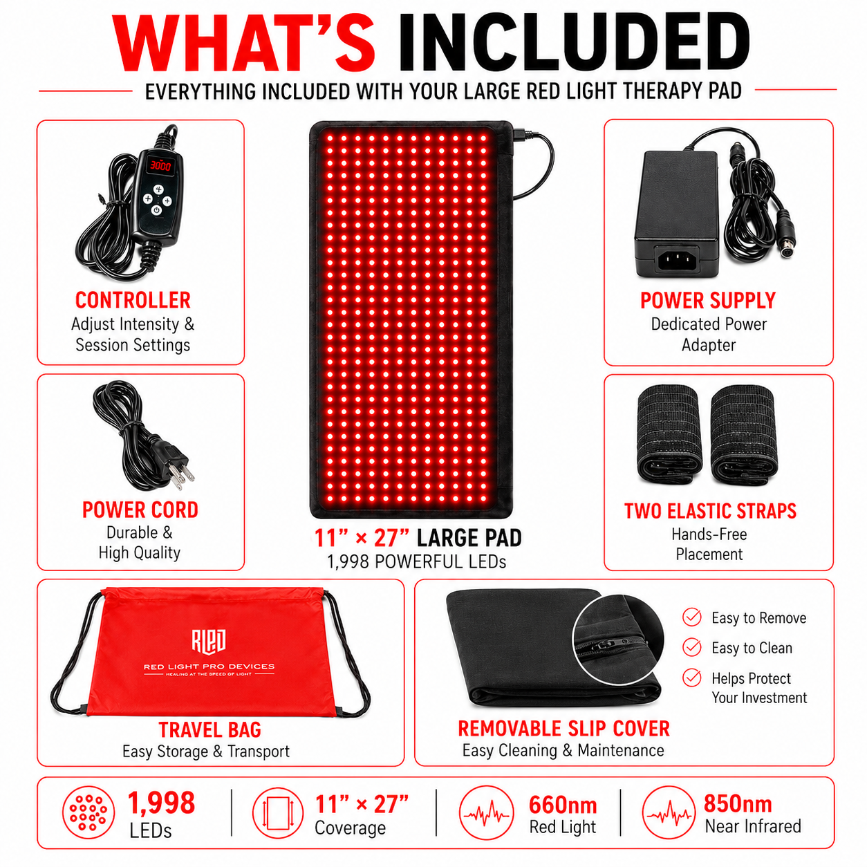 Large Red Light Therapy Pad